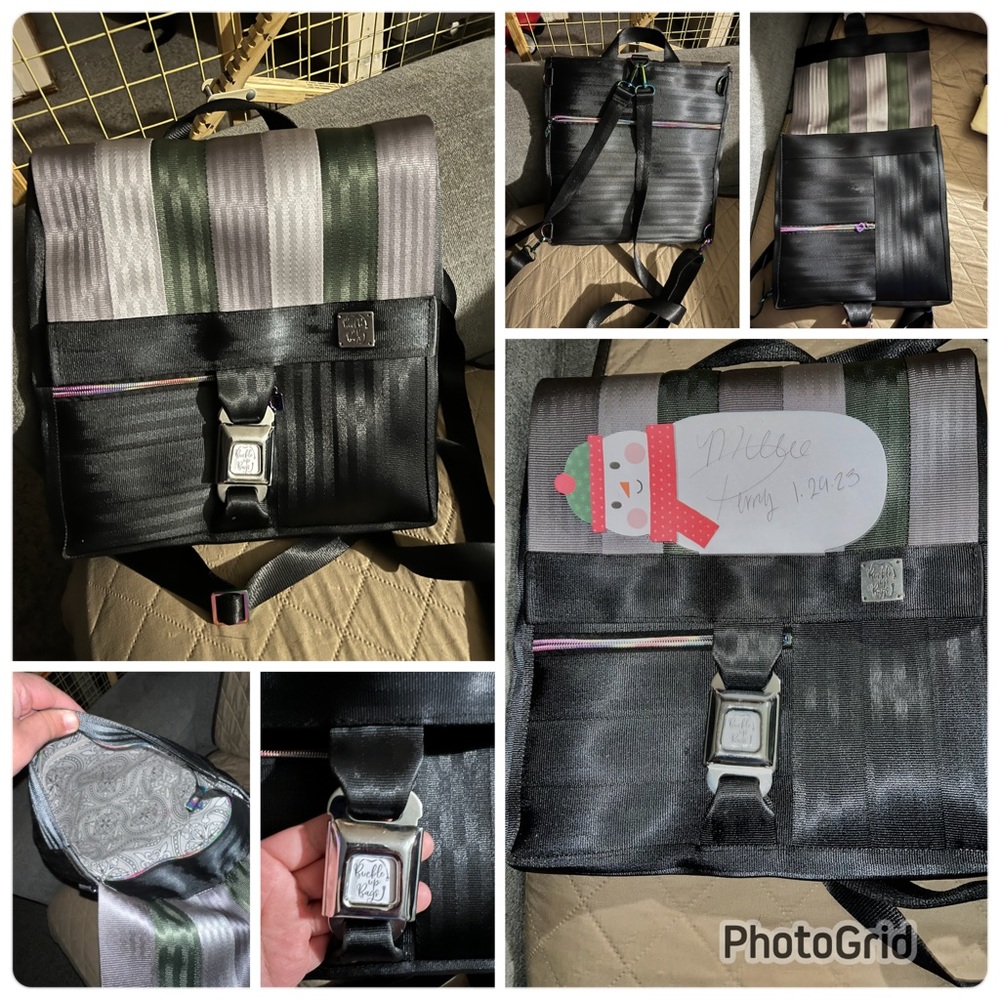 Seatbelt convertible backpack
